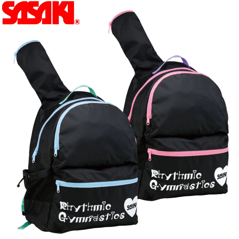 SASAKI ササキ 高さ46cm×幅35cm×マチ20cm (AC-62) 新体操 体操 手具 リュックサック バッグ クラブ スティック