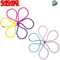 SASAKI ササキ 3色ロープ 長さ3m 径1cm F.I.G.(国際体操連盟)認定品 (M-280G-F) 新体操 体操 手具 ナイロ…