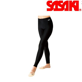SASAKI ササキスポーツ ロングスパッツ ブラック (SG-1245L)【メール便可能】ササキ 新体操 エクササイズウェア スパッツ