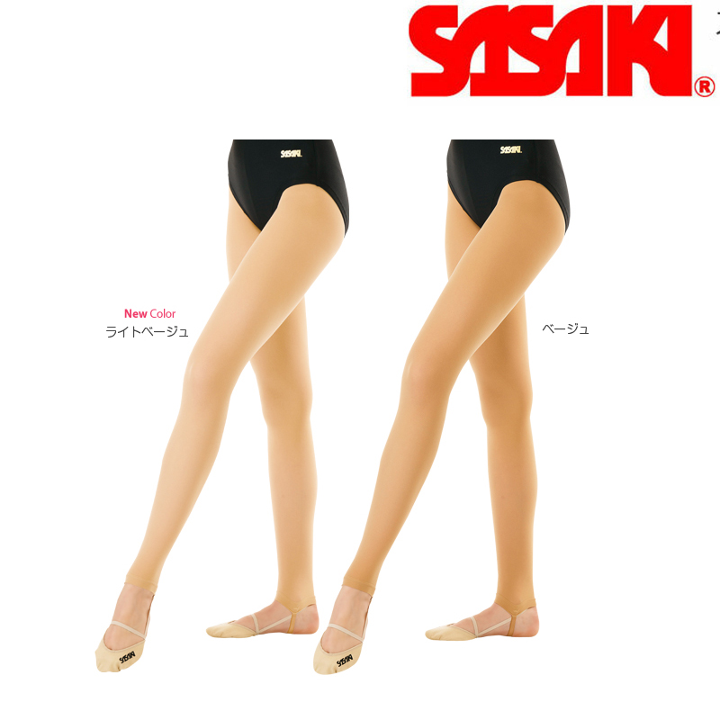 sasaki ササキスポーツ 新体操 SASAKI ストレッチタイツ ベージュ ライトベージュ タイツ 50デニール ササキ T-1800 メール便可能 6.6ナイロン ストッキング 毎日激安特売で 人気海外一番 営業中です