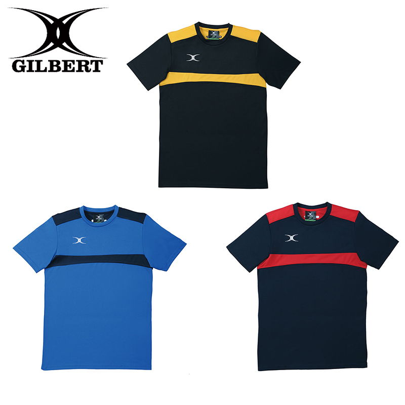 ギルバート ふるさと割 TシャツPHOTON GILBERT ブラック×ゴールド ネイビー×レッド ロイヤル×ネイビー 半袖 GB-8143 GB-8142 マーケット GB-8141 ラグビー