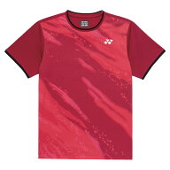 YONEX ヨネックス ユニゲームシャツ(フィットスタイル) ディープレッド SS S M L O XO 10739 テニス ゲー…
