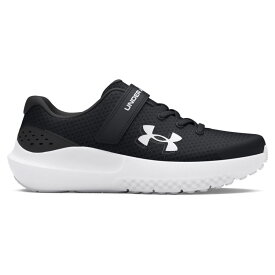 UNDER ARMOUR アンダーアーマー UA SURGE 4 AC Black/Anthracite/White サイズ16.5・17.0・17.5・18.0・18.5・19.0・19.5・20.0・20.5・21.0・21.5・22.0 3027104 ランニングシューズ ジョギング トレーニング 部活