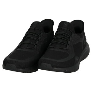 PUMA �v�[�} SOFTRIDE �t���b�N�X ���[�X EASE IN ALT ���C�h PUMA Black-PUMA Black-Flat Dark Gray 22.0-30.0cm 31199613 �����j���O�V���[�Y �X�j�[�J�[ �E�H�[�L���O �W��