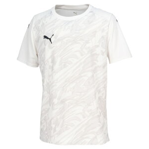 PUMA �v�[�} TEAMFINAL �O���t�B�b�N �Q�[���V���c PUMA White-PUMA Black-Feather Gray S M L XL XXL 707334 �T�b�J�[ ���j�t�H�[�� ���� ���� ���K ���� �����Y