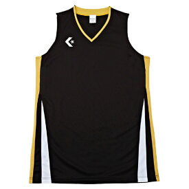 CONVERSE コンバース ウィメンズゲームシャツ ブラツク×ゴールド SS S M L O XO CB381701 レディース バスケットボール ユニフォーム 試合 部活