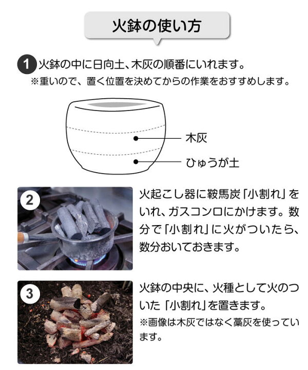 楽天市場 信楽焼 火鉢 ３点セット 生子 なまこ 10号 火ばし穴有 五徳 火ばし 焼杉台 火鉢 灰 販売 遠赤外線 七輪 薪ストーブ 暖房 キャンプ 用品 料理 ストーブ 石田精華園 楽天市場店