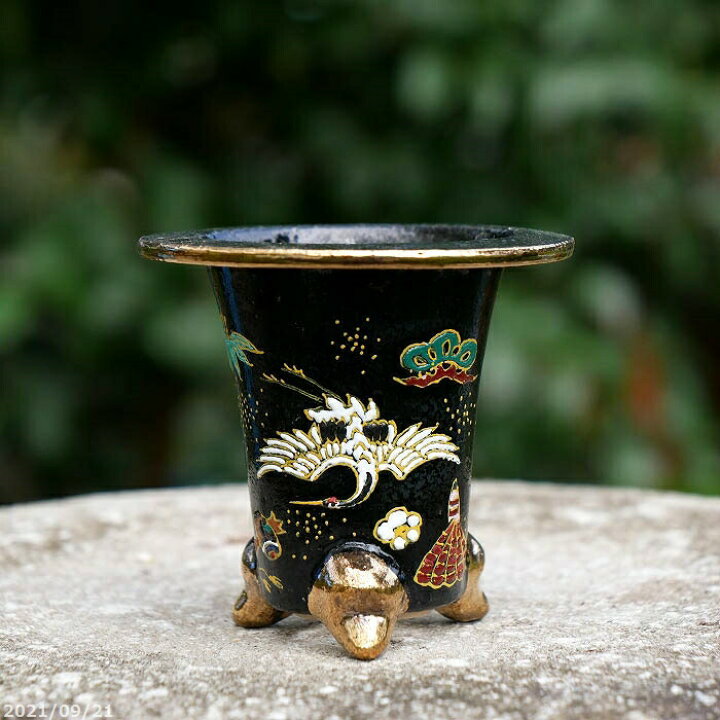 楽天市場 京楽焼 植木鉢 愛楽園製 万年青鉢 宝づくし祝い文様 3 0号 No 0846 古典園芸植物鉢 伝統園芸植物鉢 京楽鉢 楽鉢 錦鉢 おもと オモト 送料無料 石田精華園 楽天市場店