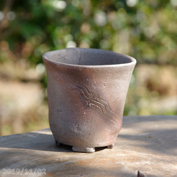 楽天市場】常滑焼 植木鉢 柴勝 丸深クシメ入 3号（直径9cm 高さ8cm 