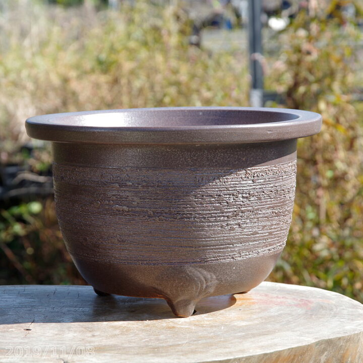 ☆美品 信楽焼 窯肌櫛目輪型 13号 大型植木鉢☆ 【楽天市場】