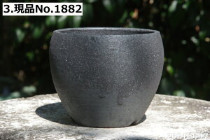 【クーポン発行中!〜10/30】信楽焼 植木鉢 陶器 選べる ターボポット(4) 黒マット梨地 3.5号(外径10.0cm 高さ10.5cm)サナサービス【山野草鉢 多肉植物鉢 サボテン鉢 盆栽鉢 果樹苗 アガベ 塊