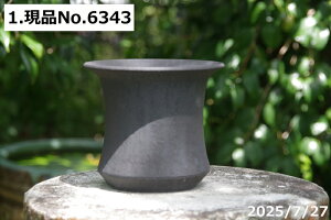 【クーポン発行中!〜10/30】選べる 手びねり(ロクロ引き) 黒鉄釉(黒窯変) 深ソリ(L) 5号 サナサービス 信楽焼 植木鉢 陶器 【山野草鉢 多肉植物鉢 サボテン鉢 盆栽鉢 花木樹木苗 果樹苗 ア