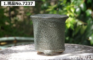 【クーポン発行中!〜10/30】【キズ有の物には割引あり】選べる ソリひねり 青銅鉢 3.5号(外径10.5cm 高さ10cm)信楽焼 植木鉢 陶器【山野草鉢 多肉植物鉢 サボテン鉢 盆栽鉢 果樹苗 アガベ 塊