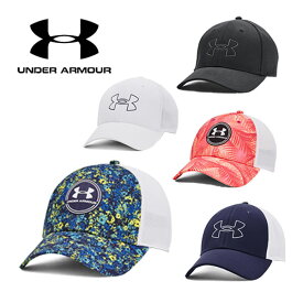 アンダーアーマー 【UNDER ARMOUR】 メンズ ゴルフ 帽子 ゴルフキャップ UAアイソチル ドライバー メッシュ アジャスタブル ハット 1369805 2023春夏継続 (男性用/キャップ/ゴルフウェア/GOLF CAP/父の日ギフト/プレゼント)