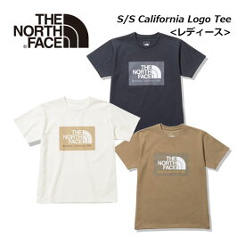 【2023 春夏】 ノースフェイス 【THE NORTH FACE】 レディース ショートスリーブカリフォルニアロゴティー / S/S California Logo Tee NTW32355 (女性用/ウィメンズ/半袖/Tシャツ/半袖シャツ/UVケア/静電ケア/アウトドア)