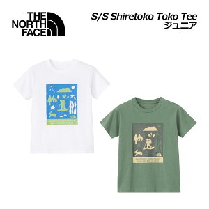 【2025 春夏】ザ・ノース・フェイス【THE NORTH FACE】キッズ ジュニア ショートスリーブ シレトコトコティー NTJ32534ST 知床トコさん (子供用/小学生/Tシャツ/半袖/半袖シャツ/トップス/運動会/ア