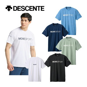デサント【DESCENTE】ムーブスポーツ【Move Sport】SUNSCREEN TOUGH ショートスリーブシャツ DMMXJA60 2024春夏 (メンズ/レディース/半袖シャツ/Tシャツ/トレーニングウェア/スポーツウェア/ストレッチ/吸