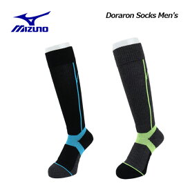 【1点までメール便可】ミズノ【MIZUNO】メンズ ジュニア Doraron Socks Men's Z2JXA520 スキーソックス (男性用/大人用/子供用/小学生/靴下/スキー靴下/ロングソックス/ブレスサーモ/日本製/厚手/保温/暖かい)