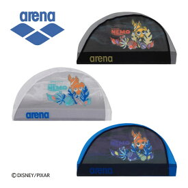 【1点までメール便可】アリーナ【ARENA】【ディズニー】『ファインディング・ニモ』メッシュキャップ(昇華プリント) DIS-4010 2024春夏 (DISNEY/メンズ/レディース/ユニセックス/男女兼用/スイムキャップ/水泳用帽子/水泳帽/スイミング/プール/トレーニング/ジム)