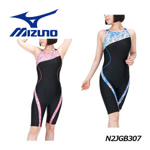 ミズノ【MIZUNO】レディース アクアフィットネス用 オールインワン N2JGB307 フィットネス水着 2024春夏 (女性用/スイムウェア/水泳/競泳/スイミング/プール/水中エクササイズ/水中ウォーキング