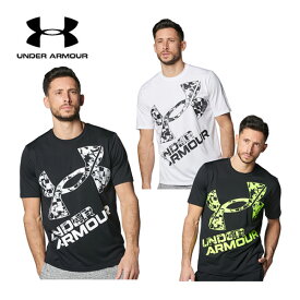 アンダーアーマー【UNDER ARMOUR】メンズ UAテック XLロゴ ショートスリーブ Tシャツ 1384796 2024春夏 (男性用/半袖シャツ/トップス/トレーニングシャツ/スポーツウェア/吸汗速乾/抗菌防臭)