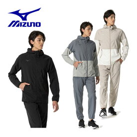 【2024 春夏】ミズノ【MIZUNO】メンズ ストレッチ クロス フーディ / ストレッチクロスパンツ 32MCB010 / 32MDB010 クロス上下セット (男性用/トレーニングウェア上下/スポーツウェア上下/移動着/部活/吸汗速乾/紫外線カット/ストレッチ性)