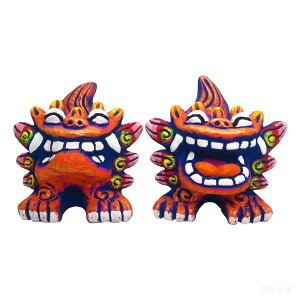 シーサー【米子焼】 ドーガM 赤 Mサイズ 石垣島 沖縄 シーサー 特産品 通販 焼き物 沖縄土産 お土産