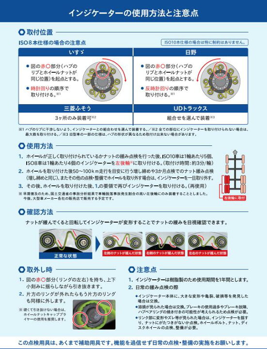 ホイールナット チェックリンク チェックリンク イエロー CLY33 CLY38 