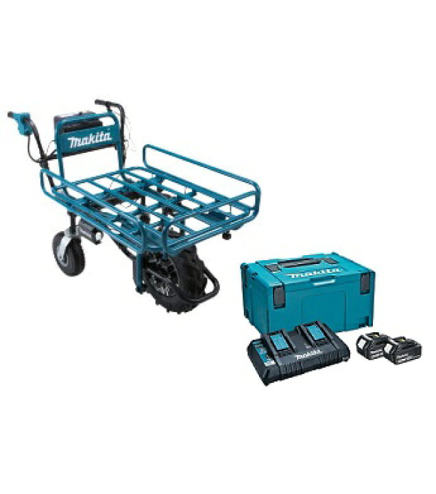 楽天市場 マキタ 18v 充電式運搬車 パイプフレームセット品付 Cu180dzn 反射板 リフレクタ 付 A パワーソースキット1 A Bl1860bバッテリ2個 2口急速充電器 ケース 石田金物