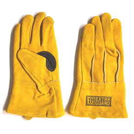 東和コーポレーション 牛床革手袋 EXTRA GUARD TAKIBI EG-012 フリーサイズ