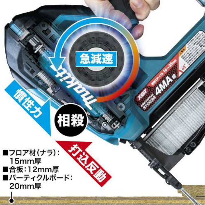 楽天市場】マキタ 40Vmax 充電式フロアタッカ ST003GZ 本体のみ 