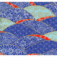 美濃和紙 友禅和紙 大判 64×95cm 青柄 1130-9739 手染め美濃和紙 石川紙業 和柄生地 友禅 和紙 和柄 和…