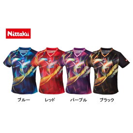 ニッタク Nittaku スカイトリックレディースシャツ NW-2208 2023年新製品 卓球ユニフォーム 女子用 レディースウェア