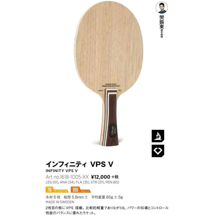 楽天市場】STIGA スティガ インフィニティVPS V STR FLA 卓球 ラケット 