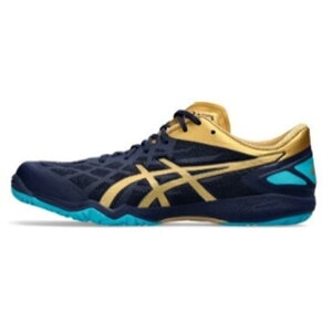 【限定品 在庫限り】asics 卓球シューズ 1073A010 403 ATTACK DOMINATE FF2 ピーコートXピュアゴールド アシックス 2024年新作