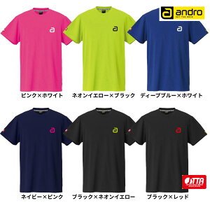 andro アンドロ ナパTシャツ デオ アルファ DEO ALPHA 卓球ユニフォーム 2025年春新作