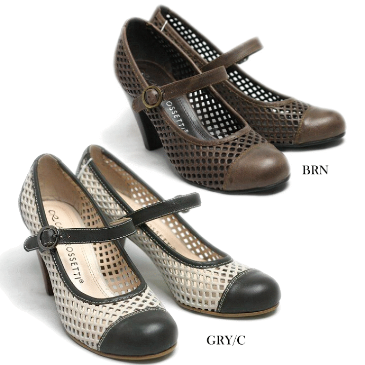 カルロロセッティ　CARLO ROSSETTI  甲ベルト付ラウンドパンプス CR3015 楽天市場】パンプス レディースサンダル カルロロセッティ CARLO