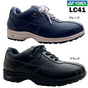 �E�H�[�L���O�V���[�Y ���f�B�[�X YONEX/���l�b�N�X �p���[�N�b�V���� SHW-LC41 �u���b�N �O���[�v 22.0~25.0cm �R���t�H�[�g�V���[�Y ���C�h�^�C�v ���L 3.5E �������݌v �y�� ���K �����₷�� �E