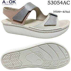 �T���_�� ���f�B�[�X A-OK CASUAL&SPORTS 53054AC �G�[�I�[�P�[ �I�[�v���g�D �O�� �t���b�g�\�[�� �g���R���[�� �t �� ���ɂ��� �ᔽ�� �N�b�V������ ���Ȑ� �y�ʐ݌v �ʃt�@�X�i�[ ���L 4E EEEE 