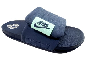サンダル メンズ ナイキ オフコート アジャスト スライド DQ9624 401 ネイビー NIKE OFFCOURT ADJUST SLIDE マジックテープ 面ファスナー クッション性 普段履き アフタープレー ロッカールーム デイリ