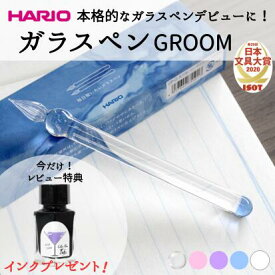 [レビュー特典あり][インクプレゼント]ガラスペン ハリオサイエンス 毎日使いたいガラスペン GROOM(グルーム) [送料無料]