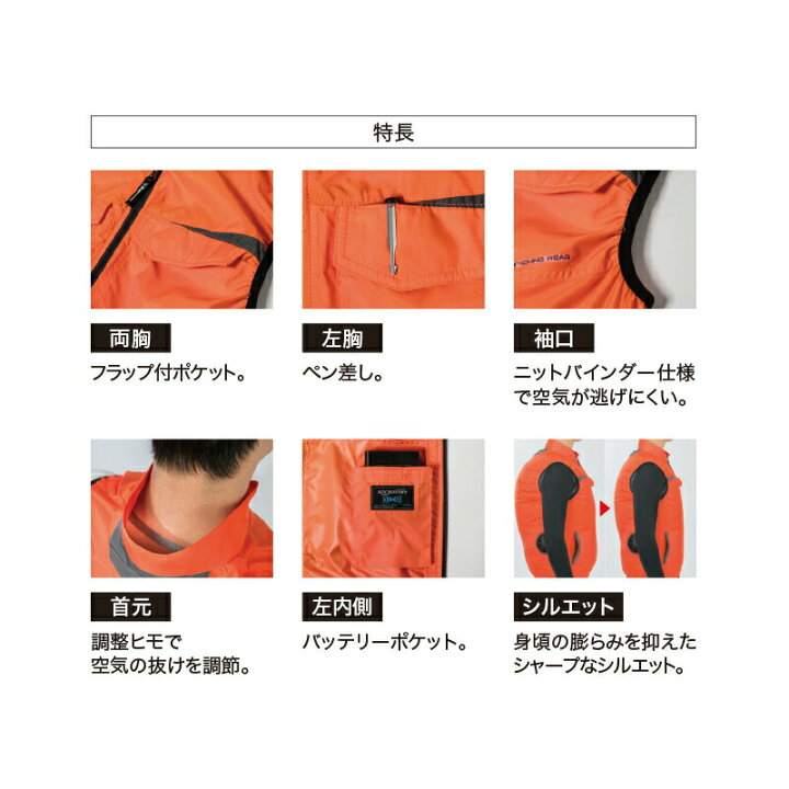 楽天市場】【 空調服&reg; パワーファンキット付き 】ベスト XE98011 