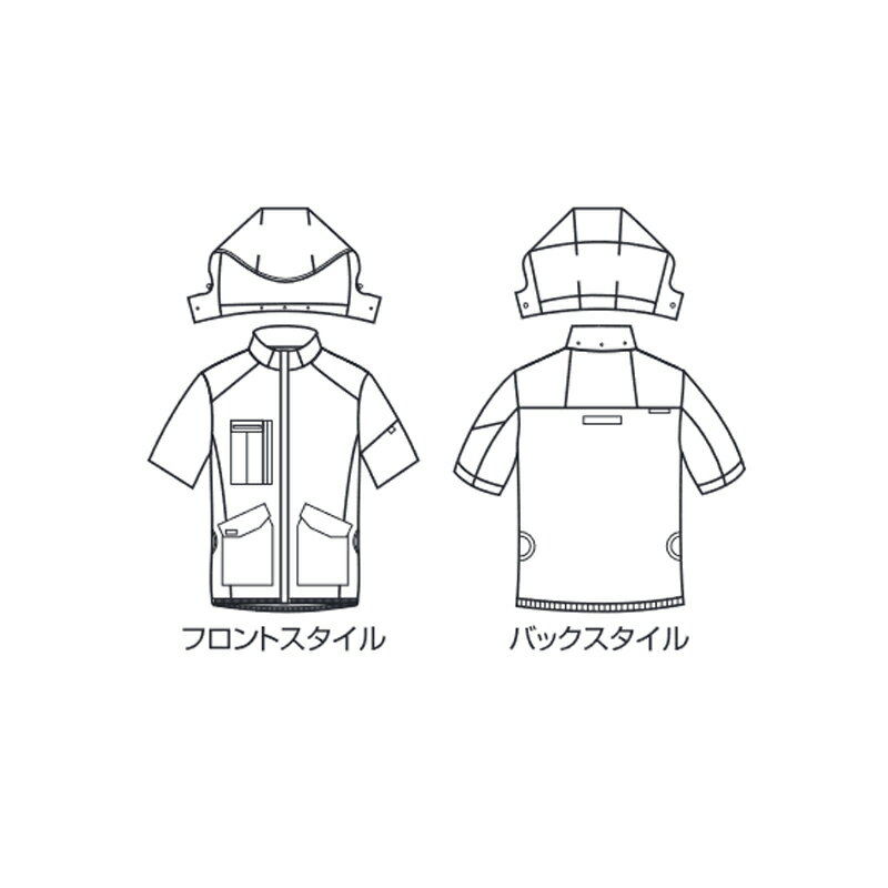 【僅限服裝】AC背心 AC2076 【相容全套安全帶】BURTLE AIRCRAFT 空調工作服 【手臂高位背部風扇】 【不退不換】