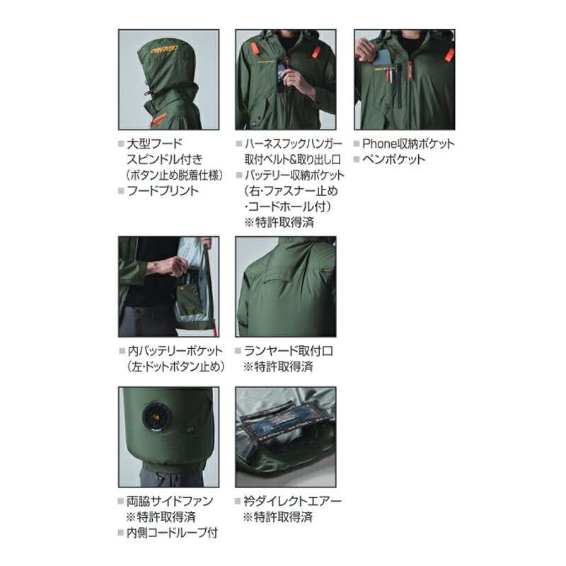 【僅限服飾】AC背心 AC2074 【相容全套安全帶】BURTLE AIRCRAFT 空調工作服 【手臂高位背風扇】 【不退不換】