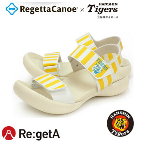 医療 ナースシューズ リゲッタカヌー 阪神タイガース コラボサンダル 【女性用】 HT-103 Re:getA ディーフェイズ D-PHASE 介護 医療 エステユニフォーム 制服 美容鍼灸 【返品交換不可】