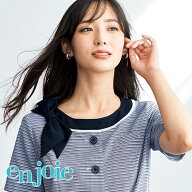 事務服 ブローチ OP161 フォーマル 事務員 受付 カウンターレディ 制服 ユニフォーム enjoie アンジョア