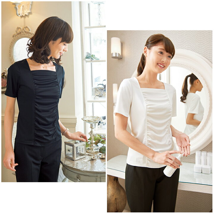 楽天市場】エステユニフォーム 半袖ギャザーTシャツ [女性用] WP318 