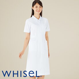 白衣 ナースウェア ワンピース WH10300 [女性用]WHISeL ホワイセル 自重堂 医療白衣 看護師 クリニック ユニフォーム
