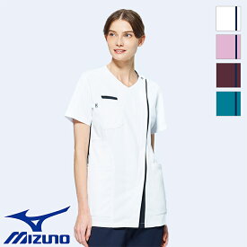 白衣 ファスナースクラブ [女性用] MZ-0238 mizuno ミズノ ナースウェア 医療白衣 看護師 クリニック ユニフォーム 制服