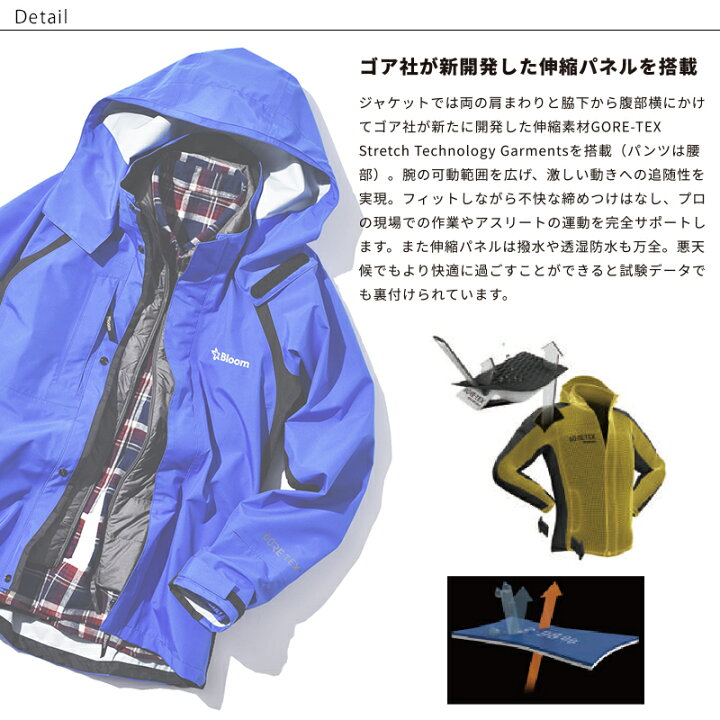 楽天市場】【即日発送】作業服 Bloomジャケット フラッシュオレンジ (T-BLOOM-JK_OR)Bloom ブルーム 田中産業 GORE-TEX ゴアテックス レインウェア 作業着 ワークウェア ワークユニフォーム : ユニフォームいしまる